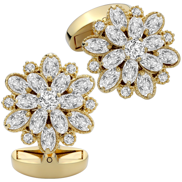 HAWSON Luxury crystal cuff links mens,