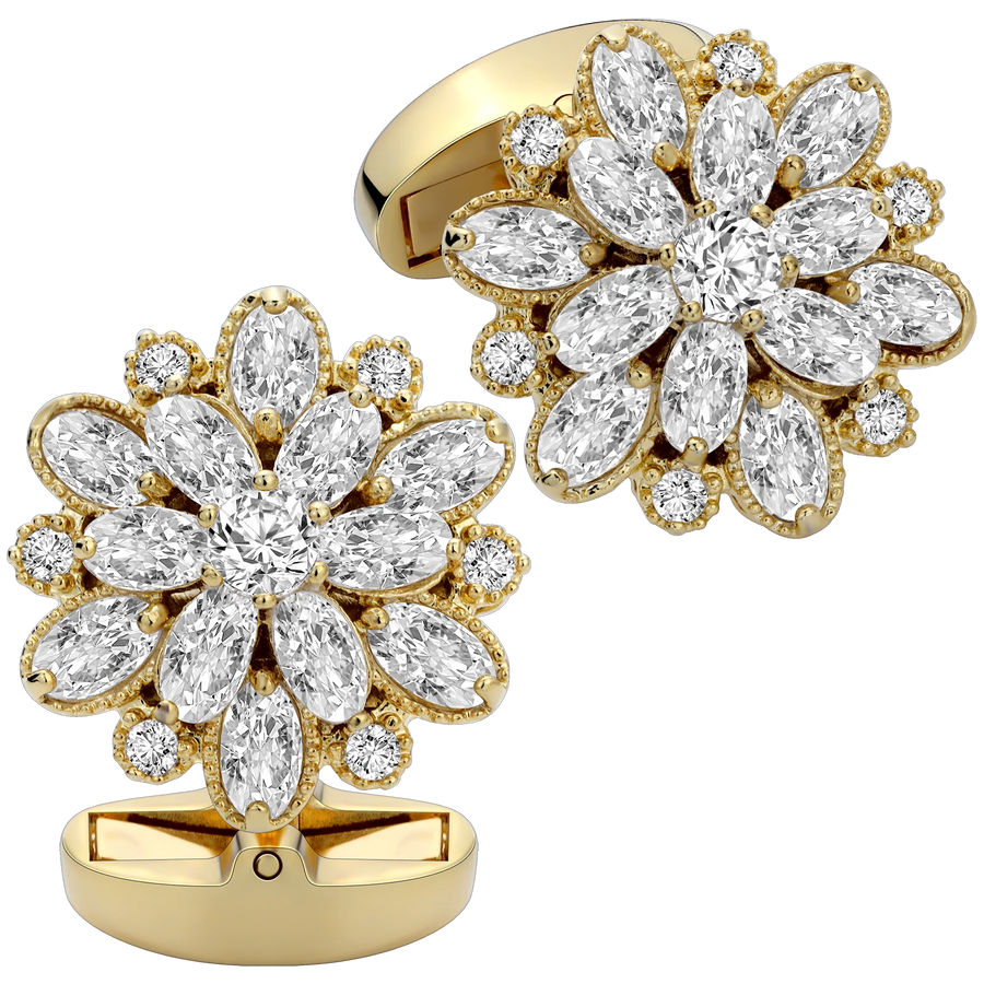 HAWSON Luxury crystal cuff links mens,