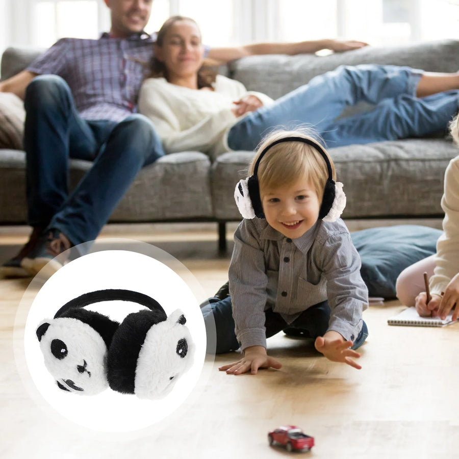 Head Band Panda Earmuffs Unisex Warmers