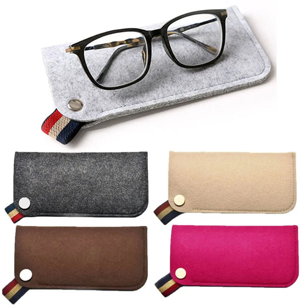 2024New Unisex Fashion Felt Sunglasses Storage